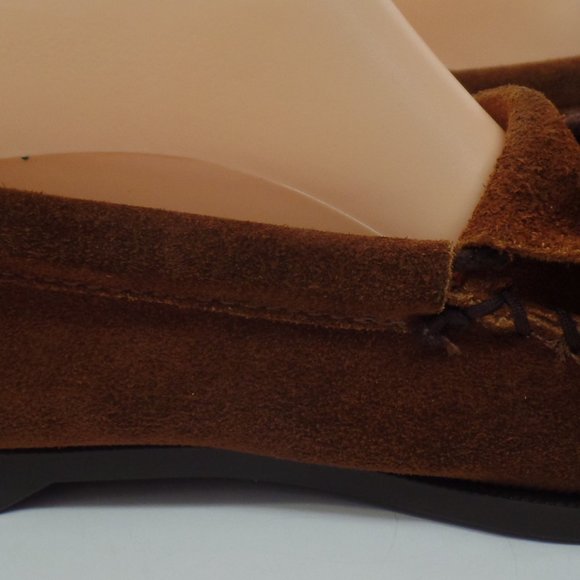 Minnetonka Women's Leather Moccasin Sz 8 W Beading - Picture 7 of 14